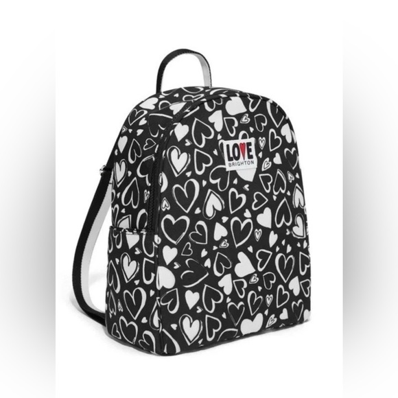 Brighton Handbags - BRIGHTON 🖤 Endless Love Backpack Hearts Nylon Daypack Limited Edition Brand New